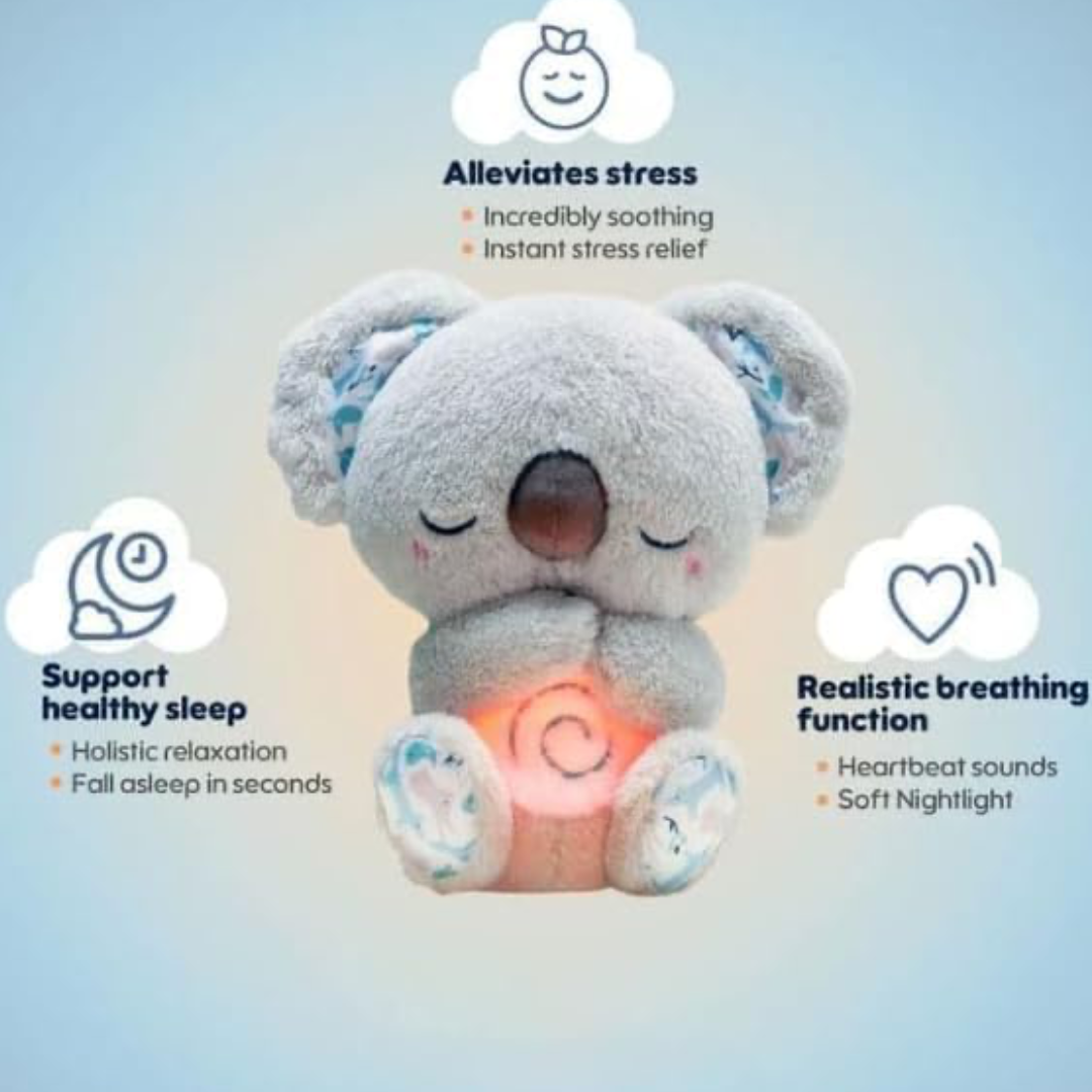 Peluche calmante que simula la respiración